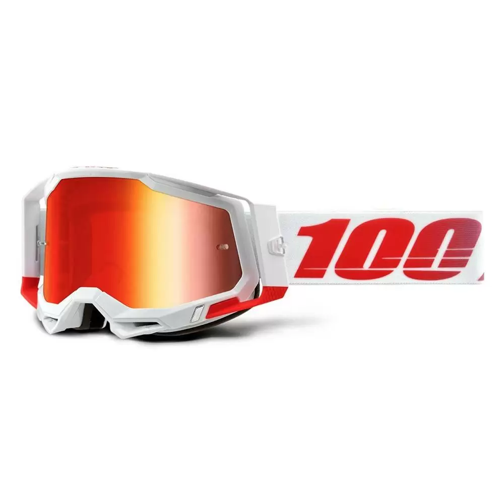 100% Racecraft 2 St-Kith Red Mirror Lens Motocross Goggles 4 100% Racecraft 2 St-Kith Red Mirror Lens Motocross Goggles - Image 2
