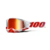100% Racecraft 2 St-Kith Red Mirror Lens Motocross Goggles -Motorcycle Riding Equipment Store 50121 251 14 2 jpg