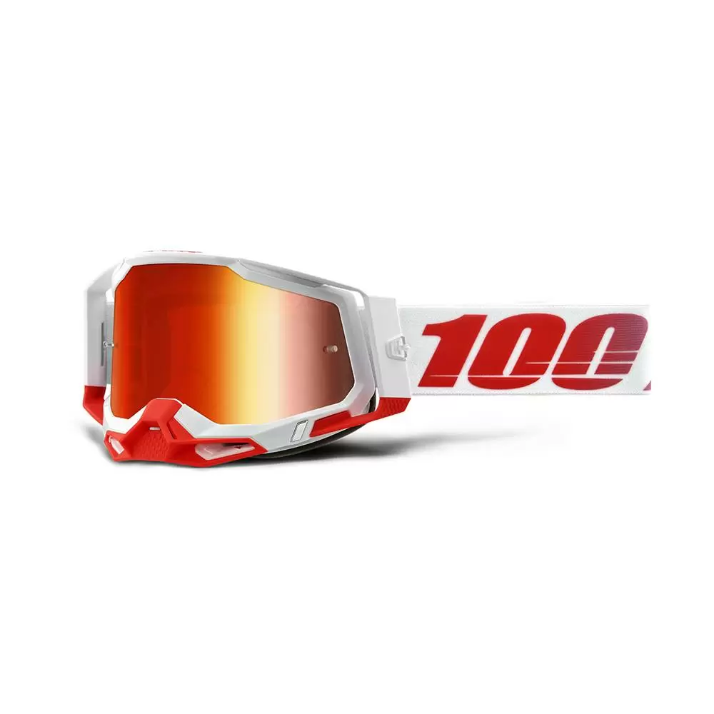 100% Racecraft 2 St-Kith Red Mirror Lens Motocross Goggles 3 100% Racecraft 2 St-Kith Red Mirror Lens Motocross Goggles