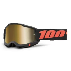 Motorcycle Riding Equipment Store 33 100% Accuri 2 Borego True Gold Mirror Lens Motocross Goggles