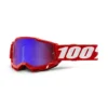 100% Accuri 2 Neon Red Red Blue Mirror Lens Motocross Goggles -Motorcycle Riding Equipment Store 50221 254 03 jpg