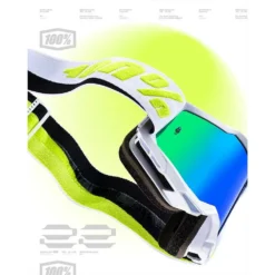 100% Accuri 2 Peyote Green Mirror Lens Motocross Goggles -Motorcycle Riding Equipment Store 50221 260 01 03 jpg