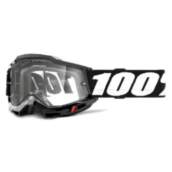 Motorcycle Riding Equipment Store 22 100% Accuri 2 Black Clear Lens Enduro MTB Goggles