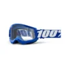 100% Strata 2 Goggles Blue / Clear Lens -Motorcycle Riding Equipment Store 50421 101 02 jpg