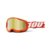 100% Strata 2 Orange Gold Mirror Lens Goggles -Motorcycle Riding Equipment Store 50421 259 05 jpg