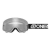 ONeal B-50 Force Black White Silver Mirror Lens Motocross Goggles -Motorcycle Riding Equipment Store 6020 104 01 jpg
