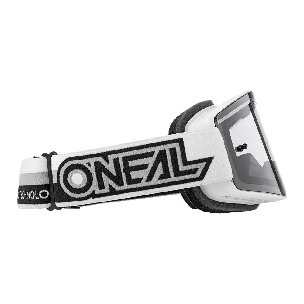 ONeal B-20 Proxy White Black Grey Lens Motocross Goggles 4 ONeal B-20 Proxy White Black Grey Lens Motocross Goggles - Image 2