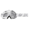 ONeal B-10 Twoface White Grey Clear Lens Motocross Goggles -Motorcycle Riding Equipment Store 6024 513 01 jpg