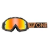 ONeal B-10 Speedmetal Black Brown Radium Red Lens Motocross Goggles