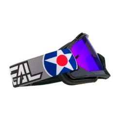 ONeal B-10 Warhawk Black Grey Radium Blue Lens Motocross Goggles -Motorcycle Riding Equipment Store 6024 911 03 jpg