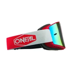 ONeal B-20 Plain Red Neon Yellow Radium Red Lens Motocross Goggles -Motorcycle Riding Equipment Store 6033 219 03 jpg