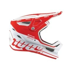 100% Status Helmet Topenga Red White
