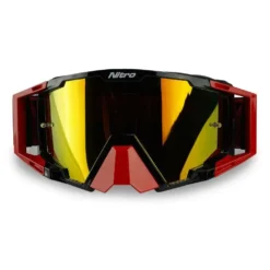 Nitro NV-100 Red Gold Mirror Lens Motocross Goggle 8 Nitro NV-100 Red Gold Mirror Lens Motocross Goggle -Motorcycle Riding Equipment Store 8210204 03 jpg