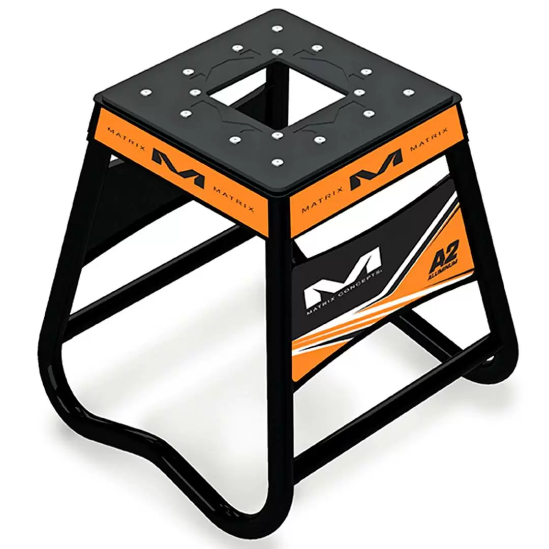 Matrix Mini A2 Aluminum Orange Motorcycle Bike Stand 3 Matrix Mini A2 Aluminum Orange Motorcycle Bike Stand