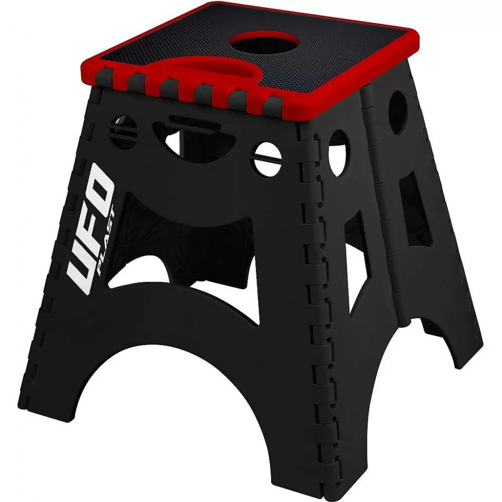 UFO MX Foldable Bike Stand - Black Red 3 UFO MX Foldable Bike Stand - Black Red