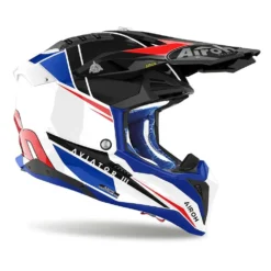 Airoh Aviator 3 - Push Blue Red Gloss -Motorcycle Riding Equipment Store av3p55 02 jpg
