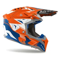 Airoh Aviator 3 Spin Orange Fluo Matt Helmet -Motorcycle Riding Equipment Store av3sp32 02 jpg