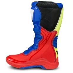 UFO Elektron Red Blue Neon Yellow Motocross Boots -Motorcycle Riding Equipment Store bo005dflu right inner 4 jpg