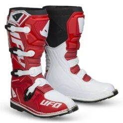 UFO Obsidian Red White Motocross Boots 15 UFO Obsidian Red White Motocross Boots -Motorcycle Riding Equipment Store bo006b 001 1 7
