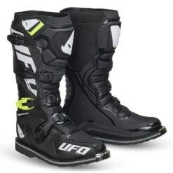 UFO Obsidian Motocross Boots - Black -Motorcycle Riding Equipment Store bo006k 001 1 12