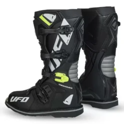 UFO Obsidian Motocross Boots - Black -Motorcycle Riding Equipment Store bo006k 002 jpg