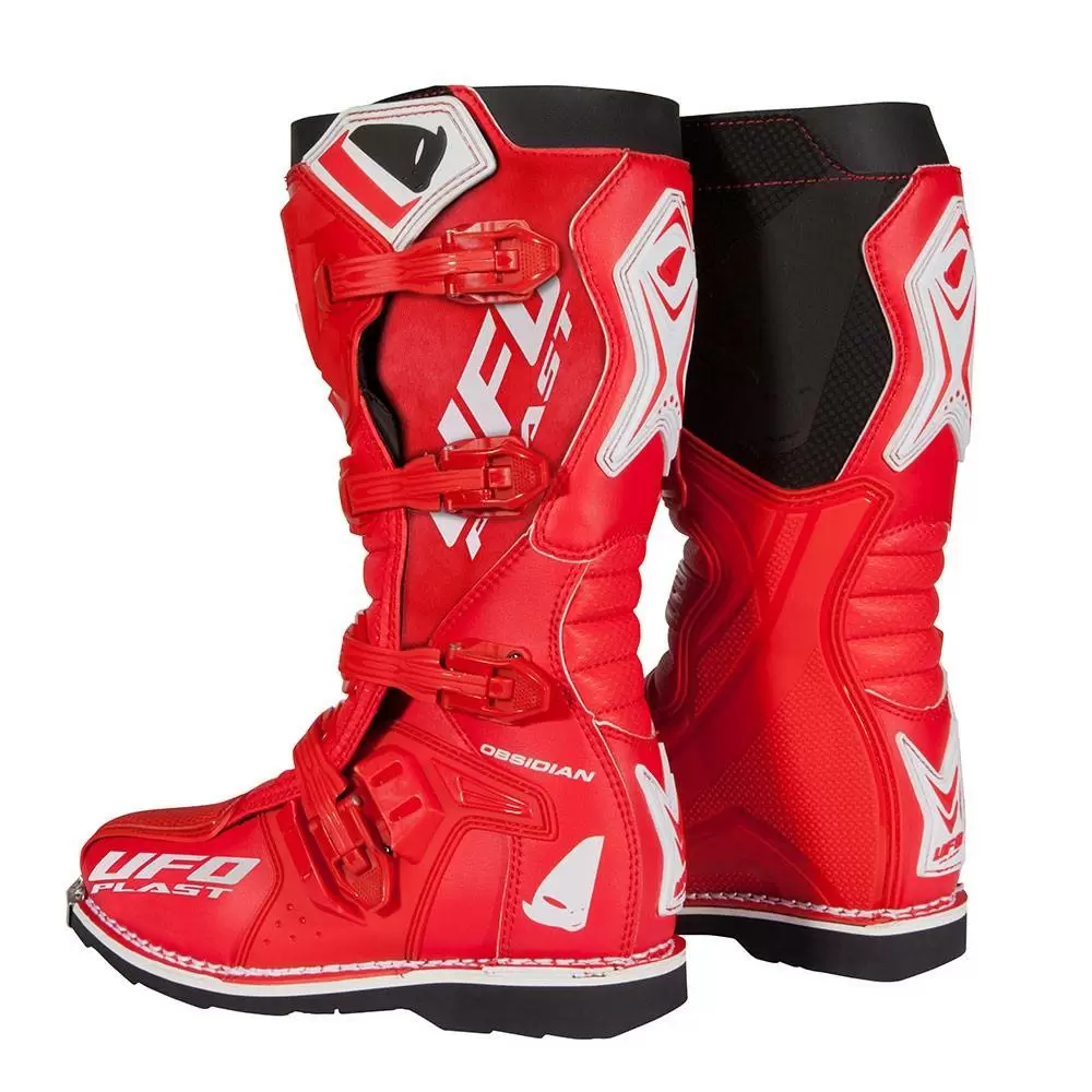 UFO Obsidian Red Motocross Boots 5 UFO Obsidian Red Motocross Boots - Image 3