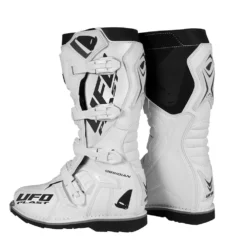 UFO Obsidian White Motocross Boots 13 UFO Obsidian White Motocross Boots -Motorcycle Riding Equipment Store bo009w 02 jpg