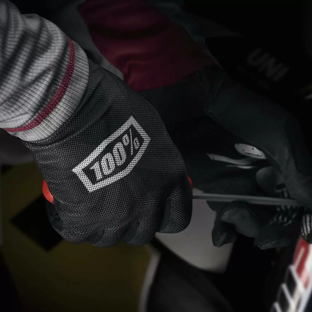 100% Celium Black Silver Motocross Gloves 9 100% Celium Black Silver Motocross Gloves - Image 7