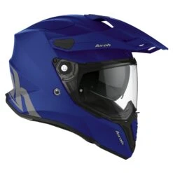 Airoh Commander Blue Matt Adventure Helmet -Motorcycle Riding Equipment Store cm19 1