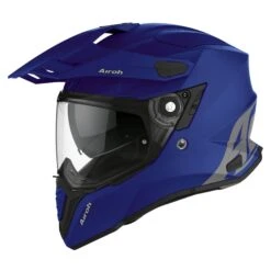 Airoh Commander Blue Matt Adventure Helmet -Motorcycle Riding Equipment Store cm19 3