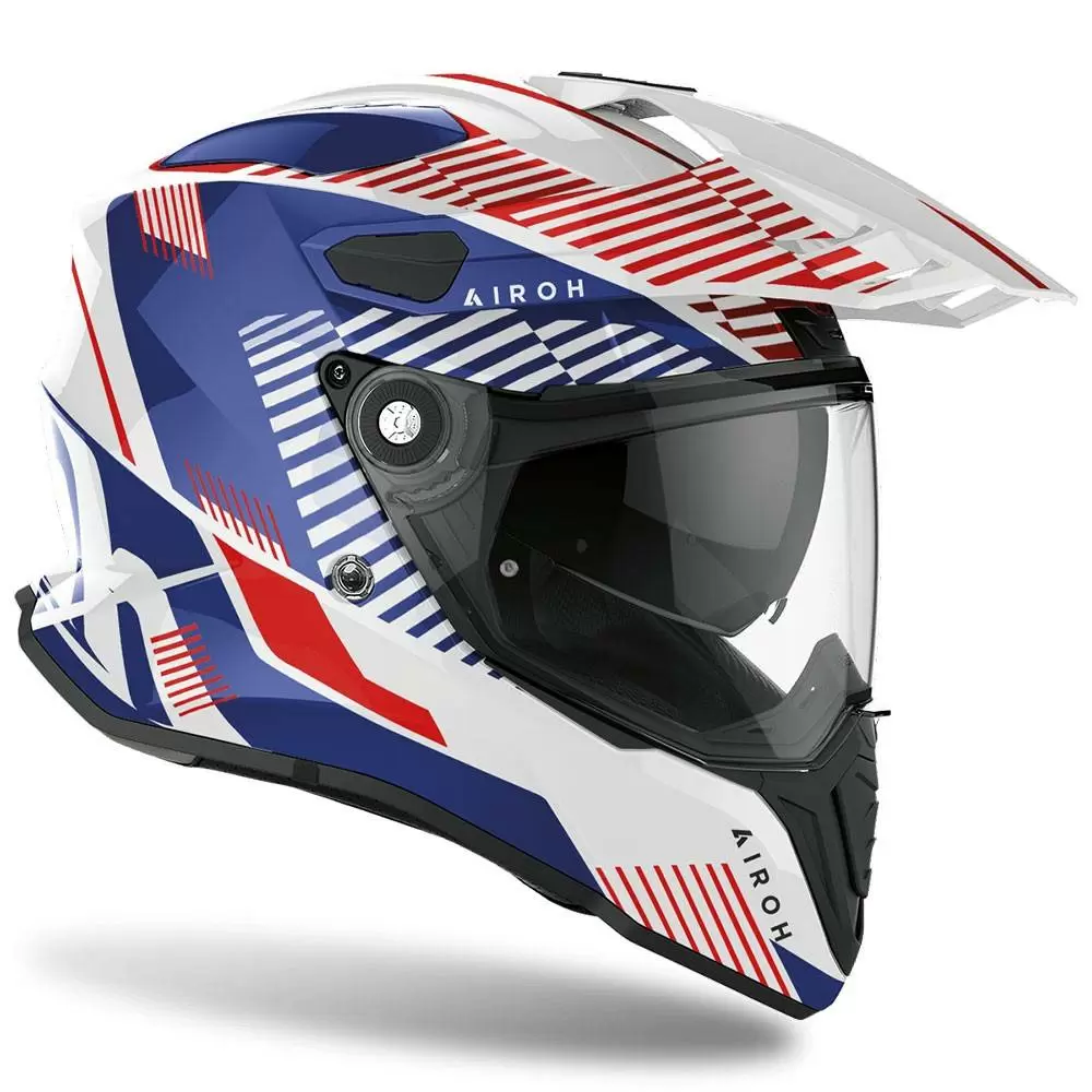 Airoh Commander Adventure Helmet - Boost White/Blue Gloss 5 Airoh Commander Adventure Helmet - Boost White/Blue Gloss - Image 3