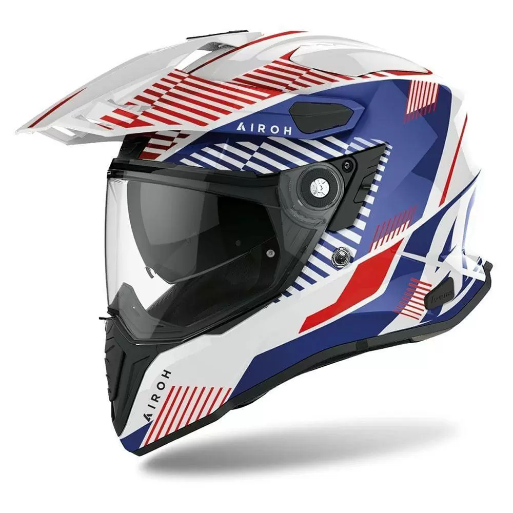 Airoh Commander Adventure Helmet - Boost White/Blue Gloss 4 Airoh Commander Adventure Helmet - Boost White/Blue Gloss - Image 2