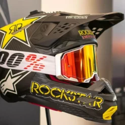 100% Armega Goggle Black Essential / Mirror Silver Lens -Motorcycle Riding Equipment Store dean wilson goggle 100 3 jpg