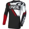 O'Neal Element Shocker V.23 Jersey Black / Red -Motorcycle Riding Equipment Store e004 303 01