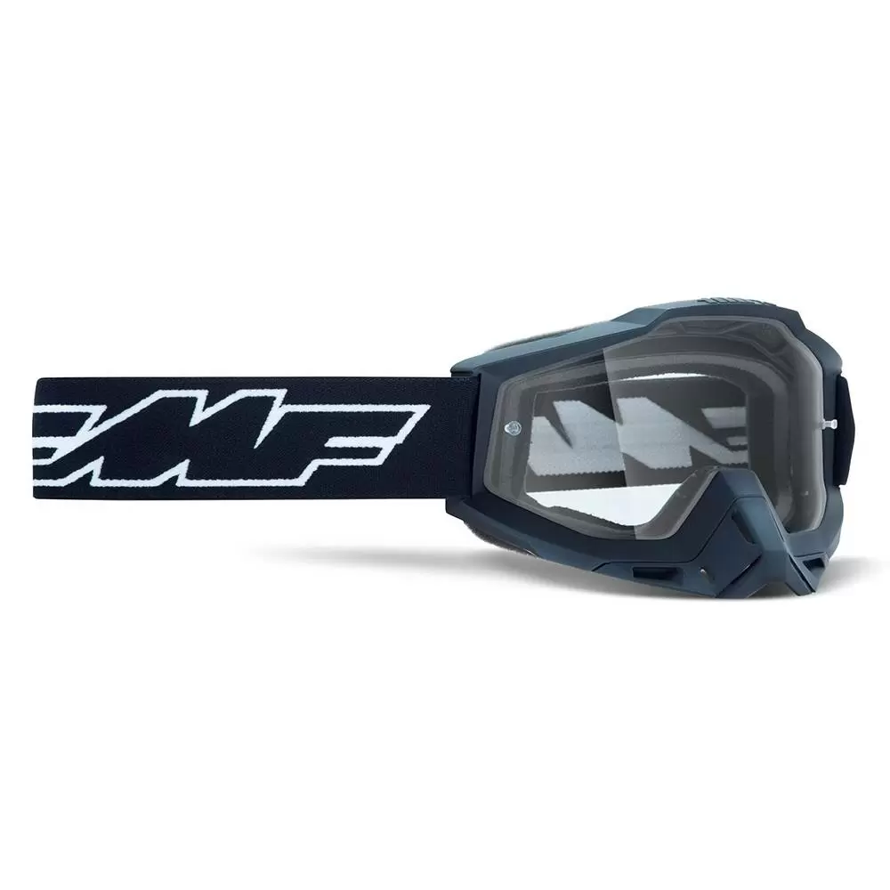 100% FMF Powerbomb Rocket Black Clear Lens Motocross Goggles 3 100% FMF Powerbomb Rocket Black Clear Lens Motocross Goggles