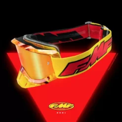 100% FMF Powerbomb Spark Red Mirror Lens Motocross Goggles -Motorcycle Riding Equipment Store f 50200 251 06 04 jpg