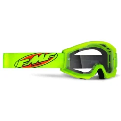100% FMF Powercore Core Yellow Clear Lens Goggles