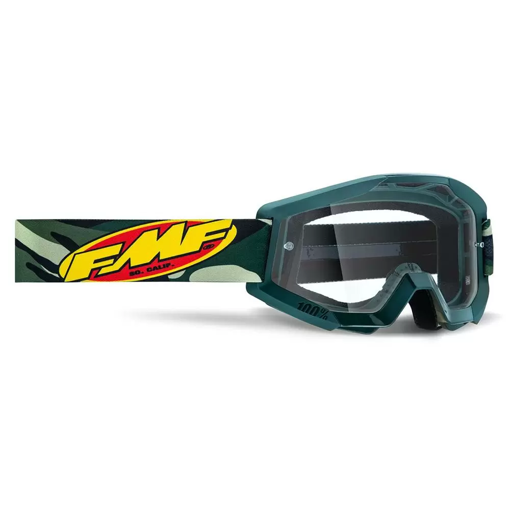100% FMF Powercore Assault Camo Clear Lens Motocross Goggles 3 100% FMF Powercore Assault Camo Clear Lens Motocross Goggles