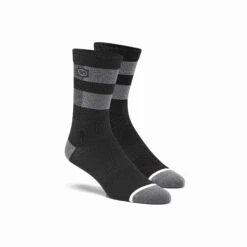 100% Flow Performance Socks 15 100% Flow Performance Socks -Motorcycle Riding Equipment Store flow black grey 2