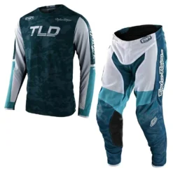Troy Lee Designs GP Air Veloce Motocross Kit Combo - Camo Marine