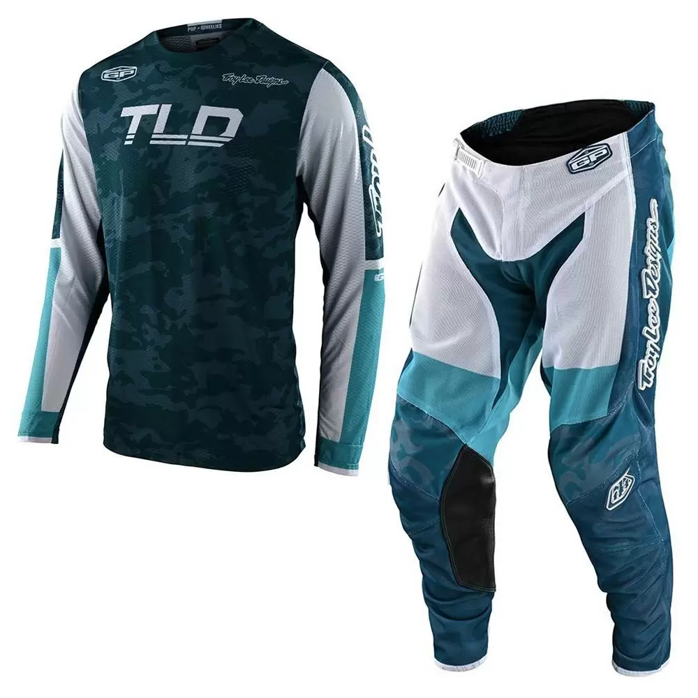 Troy Lee Designs GP Air Veloce Motocross Kit Combo - Camo Marine 3 Troy Lee Designs GP Air Veloce Motocross Kit Combo - Camo Marine