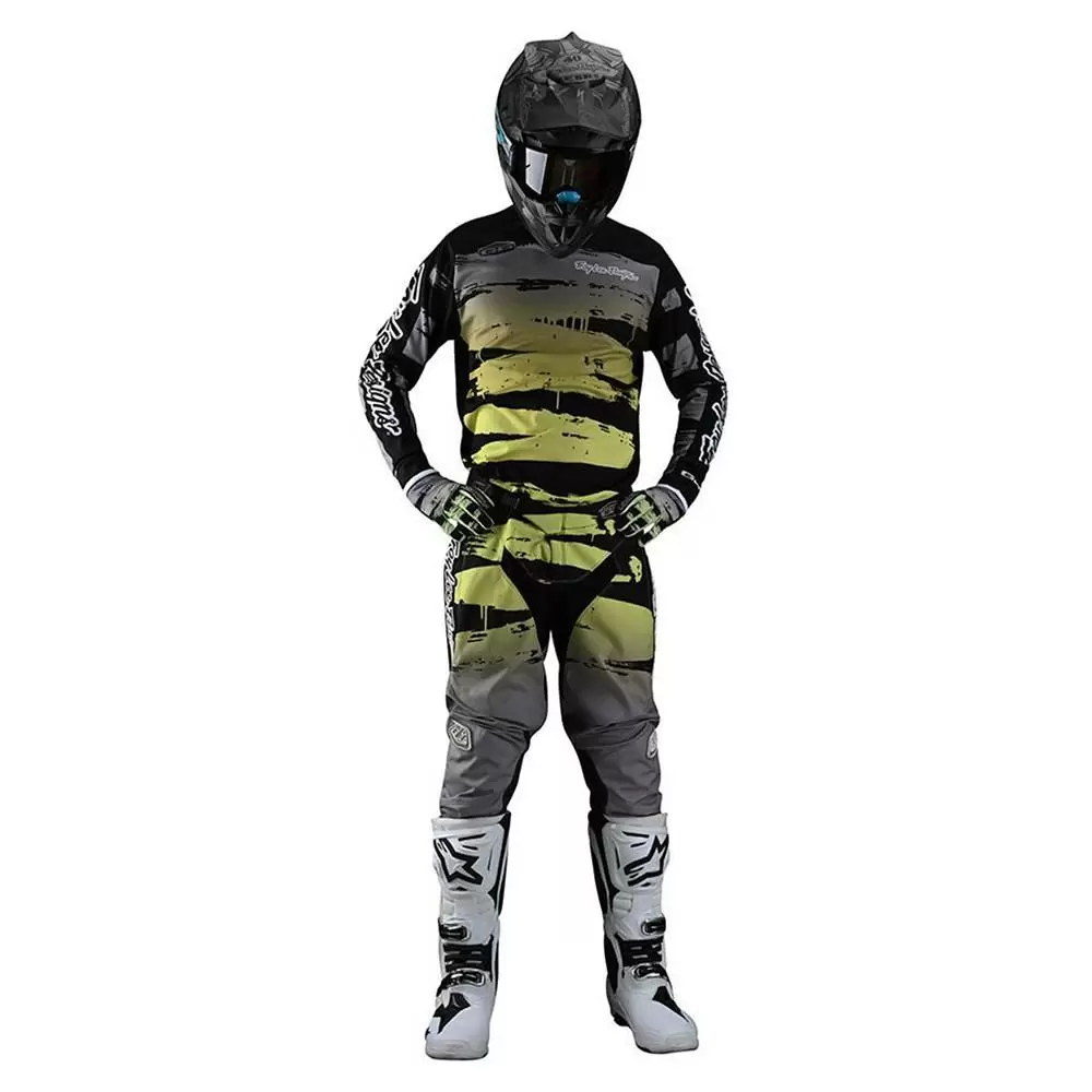 Troy Lee Designs GP Brushed Black Glo Green Motocross Kit Combo 6 Troy Lee Designs GP Brushed Black Glo Green Motocross Kit Combo - Image 4