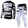 Troy Lee Designs GP Brushed Black White Motocross Kit Combo -Motorcycle Riding Equipment Store gpkcbbw 01 jpg