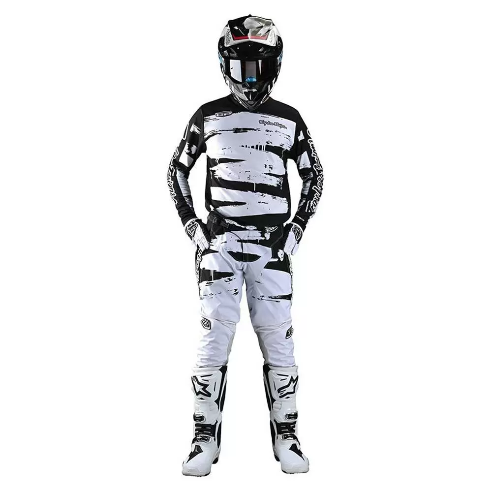 Troy Lee Designs GP Brushed Black White Motocross Kit Combo 6 Troy Lee Designs GP Brushed Black White Motocross Kit Combo - Image 4
