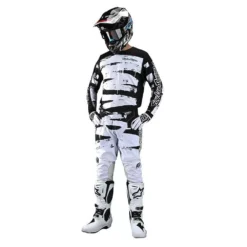 Troy Lee Designs GP Brushed Black White Motocross Kit Combo 12 Troy Lee Designs GP Brushed Black White Motocross Kit Combo -Motorcycle Riding Equipment Store gpkcbbw 05 jpg