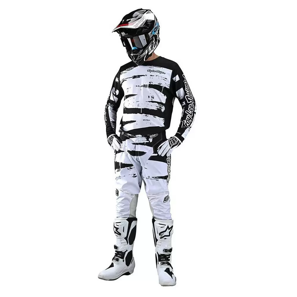 Troy Lee Designs GP Brushed Black White Motocross Kit Combo 7 Troy Lee Designs GP Brushed Black White Motocross Kit Combo - Image 5