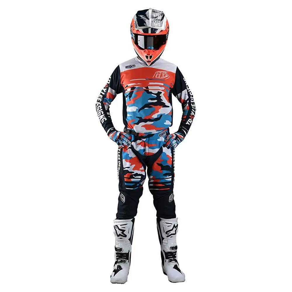 Troy Lee Designs GP Formula Camo Navy Orange Motocross Kit Combo 6 Troy Lee Designs GP Formula Camo Navy Orange Motocross Kit Combo - Image 4