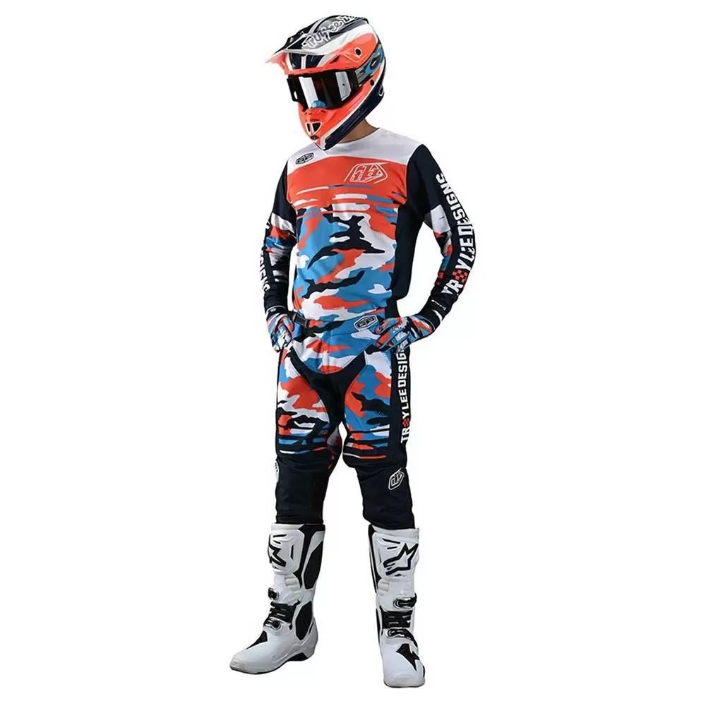 Troy Lee Designs GP Formula Camo Navy Orange Motocross Kit Combo 7 Troy Lee Designs GP Formula Camo Navy Orange Motocross Kit Combo - Image 5