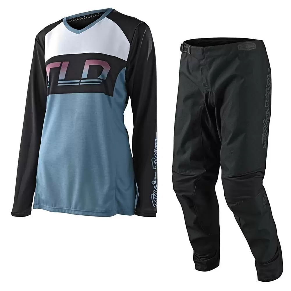 Troy Lee Designs GP Icon Smokey Blue Women's Motocross Kit Combo 3 Troy Lee Designs GP Icon Smokey Blue Women's Motocross Kit Combo