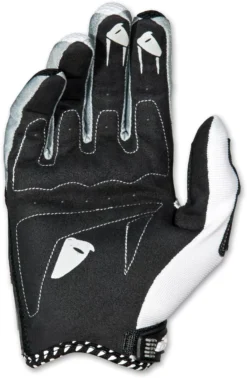 UFO AirBase White Motocross Gloves -Motorcycle Riding Equipment Store gu04366 back 2 jpg